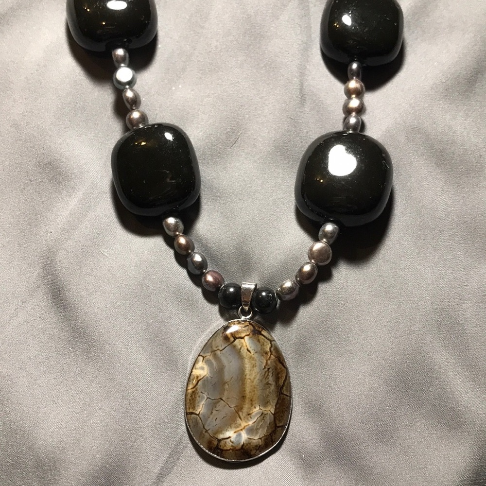 Handmade statement necklace!